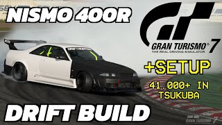 NEW Nismo 400R Drift Build GRAN TURISMO 7 Setup [upl. by Refynnej]