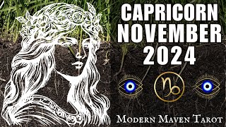 CAPRICORN NOVEMBER 2024 The Sky Is The Limit Free Yourself From The Shackles Of The Past [upl. by Damour739]