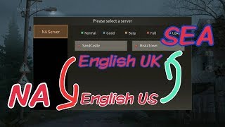 LifeAfter  how to change server form SEA to NA Part 2 ANDROIDIOS [upl. by Nessie]