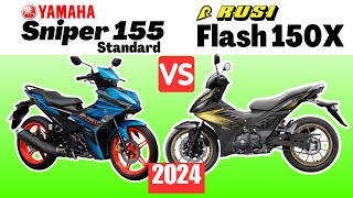 Yamaha Sniper 155 Standard vs Rusi Flash 150 X  Side by Side Comparison  Specs amp Price  2024 [upl. by Wilson692]