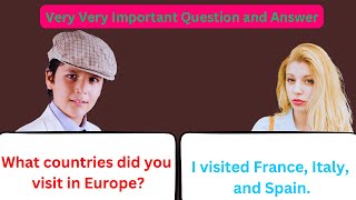 ✅500 Common Questions And Answers In English Learn Fluent English With Jecika [upl. by Pain]