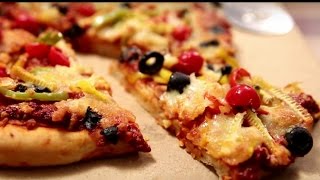 Homemade Mozzarella Pizza  Pizza From Stratch  Kiddies Corner With Anushruti [upl. by Marketa]