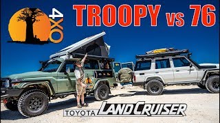 LC78 TROOPY VS LC76WAGON WHATS BETTER Toyota Land Cruiser Review  4xOverland [upl. by Ailes]