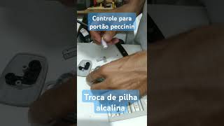 Trocando pilha do controle peccinin [upl. by Aniat51]