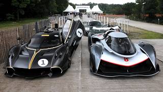 SUPERCARS STRUGGLING to get TRACTION in heavy rain at GOODWOOD FESTIVAL OF SPEED 2024 [upl. by Enawtna380]