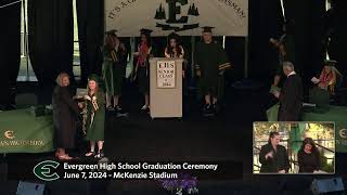 Evergreen High School Graduation Ceremony  June 7 2024 [upl. by Kaylyn901]