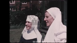 Life in a Nuns Convent 1960s  Film 1032028 [upl. by Ynatsyd]