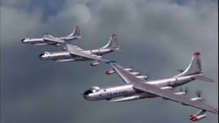 Secret project  3 Convair B36 Peacemaker bombers  large aerial refueling [upl. by Regdirb]