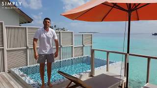 Oblu Select at Sangeli Maldives  Water Villa with Pool Room Tour [upl. by Melitta]