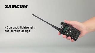 ✅SAMCOM CP426 handheld 5W 1800mAh ham radio VHF UHF two way radiowalkietalkie twowayradio [upl. by Saoj968]