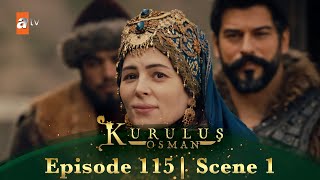 Kurulus Osman Urdu  Season 5 Episode 115 Scene 1 I Malhun Khatoon ne sab ko alvida kiya [upl. by Ardeed]