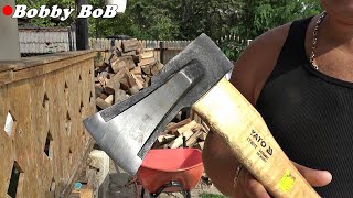 Topor YATO 8012  Axe for firewood [upl. by Haneekas]