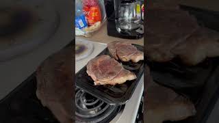 Ribeye steak cooked in the oven [upl. by Ahsieker]