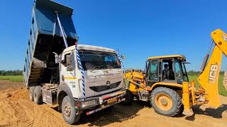 Tata Signa 2830tk Dumper  Tripura NH208A New Road under construction [upl. by Narcho]