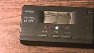 Seiko Guitar Tuner Model ST 747 Review [upl. by Davidson]