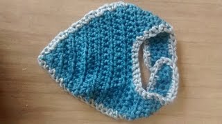 Crochet Bulky Bib Tutorial [upl. by Gerstein]