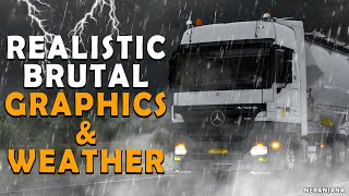 ETS2 Mods v149  Realistic Brutal Graphics And Weather V95  ETS2 Mods [upl. by Adnovoj]