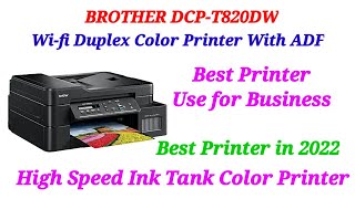 Brother DCP T820DW Wireless wifi color Printer with auto Duplex Printing  ADF [upl. by Ibot428]