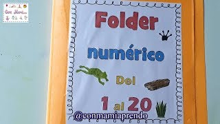 FOLDER NUMÉRICO DEL 1 AL 20 [upl. by Fonda960]