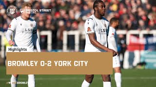 Highlights Bromley 02 York City [upl. by Bozovich415]