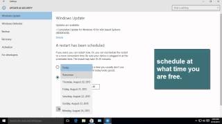 How To Schedule Windows 10 Updates [upl. by Ellenahc]