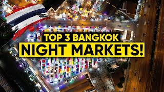 The BEST Night Markets in BANGKOK [upl. by Heigho]