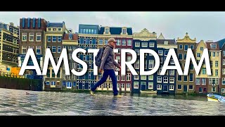 Millions of bikes and canals in Amsterdam Exploring The Netherlands [upl. by Starlene]