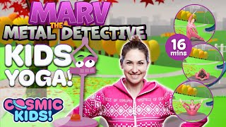 Marv The Metal Detective  A Cosmic Kids Yoga Adventure [upl. by Erdda]