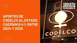 APORTES DE CODELCO AL ESTADO CAERÍAN 84 ENTRE 2024 Y 2025 [upl. by Annet938]