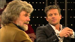 Felix Baumgartner und Reinhold Messner bei Markus Lanz im ZDF 17 Oktober 2013 [upl. by Nirot241]