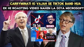 Carryminati Just Shut Down Microsoft 😨carryminati banned Tiktok in 2020 now again since 2024 Micro [upl. by Bywaters584]