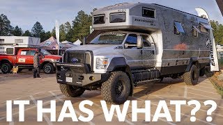 EarthRoamers New 15 Million Luxury Overland Rig  Detailed Look at Overland Expo West [upl. by Eivad78]