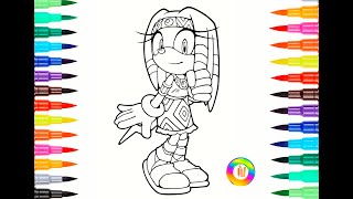 Tikal the Echidna Coloring pages Sonic the Hedgehog  Diviners  Escape feat Rossy NCS Release [upl. by Gaw]