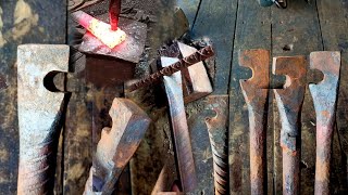 BLACKSMITHING  MAKING A 16MM AND 12MM REBAR BENDING DIY  HOW TO MAKE A REBAR BENDING MASON TOOL [upl. by Atirrehs]