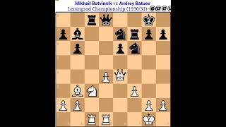 Mikhail Botvinnik vs Andrey batuev Mikhail Botvinnik chess game All Famous chess game  chess [upl. by Nonnairb]