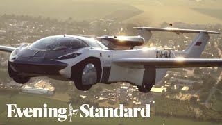 Flying sportscars first flight turning “science fiction into reality” [upl. by Paule724]