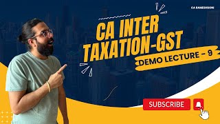 CA INTER GST DEMO  Day 5 Part 1 Chapter 5 Registration  English  CA Ramesh Soni [upl. by Tanah]