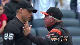 BALNYY Showalter gets tossed after balk call in 9th [upl. by Aimahc632]