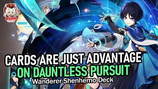 Wanderer Shenhemo as Quick Duel Guide on Forge Realms Temper Dauntless Pursuit  Genshin TCG [upl. by Yrrehc]