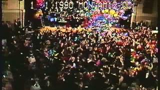 New Years Eve at Times Square  1989 to 1990  from CBS [upl. by Esele]