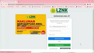 TUTORIAL VIDEO PERMOHONAN BANTUAN AWAL IPT LEMBAGA ZAKAT NEGERI KEDAH [upl. by Raseac]