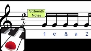 8th amp 16th notes  music notation rhythm part 2  Lesson 13  The Piano Chord Book [upl. by Thar]