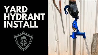 Installing a yard hydrant and isolation valve  FULL VIDEO [upl. by Albur10]