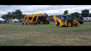 jc balls jcb dancing diggers 3cx  jcb 1 grave digger rempstone steam rally 2024 [upl. by Dazhahs]