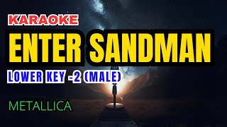 Metallica  Enter Sandman Karaoke Lower Key Male 2 [upl. by Bigler]