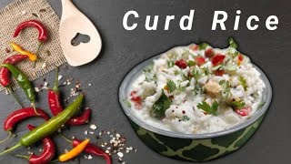 South Indian Traditional Curd Rice  easy curd rice recipe Vasudhas kitchen [upl. by Enaols]