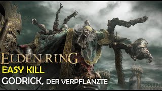 Elden Ring  quotGODRICK DER VERPFLANZTEquot BOSS GUIDE Melee OnlyNo Summons [upl. by Morrison171]