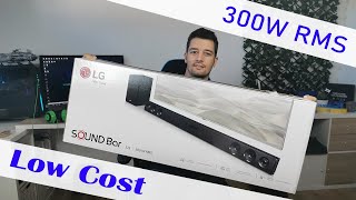 Home Cinema LowCost  LG SoundBar SJ3  Análise Review final [upl. by Abbottson]