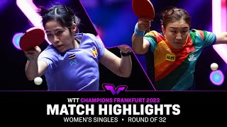 Suthasini Sawettabut vs Chen Meng  WS R32  WTT Champions Frankfurt 2023 [upl. by Aical269]