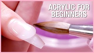 💅Acrylic Nail Tutorial  How to apply Acrylic for Beginners📚 [upl. by Capwell]